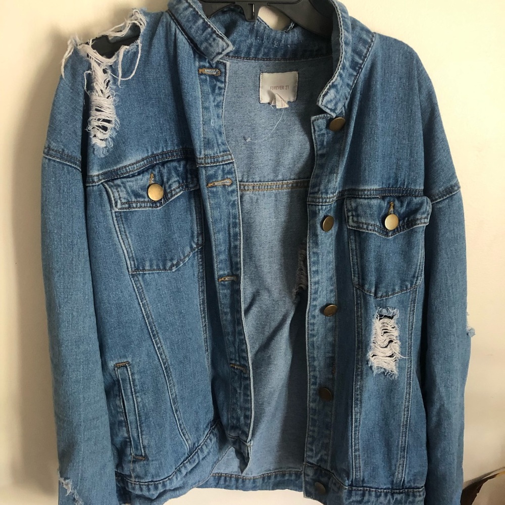 Distressed Jean Jacket